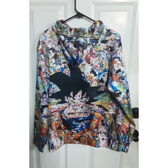Dragon Ball Z Anime Manga Characters Full Print Hoodie - Picture 3 of 6
